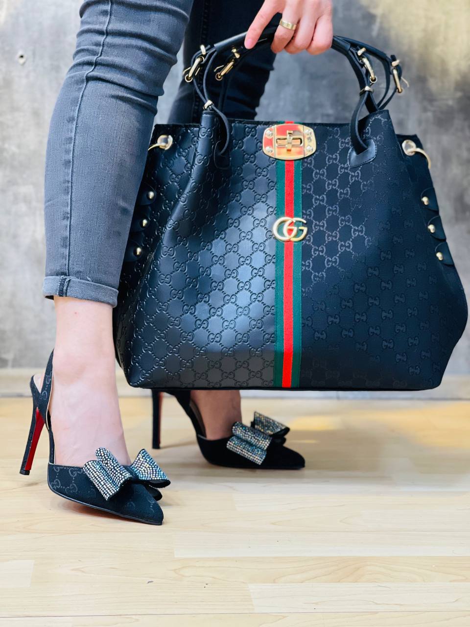 GG -Bag and Shoes (Black)